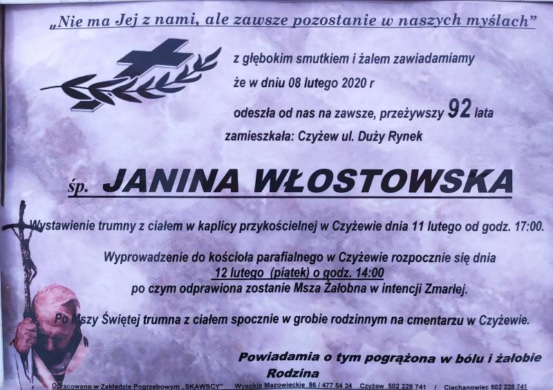 Janina Włostowska