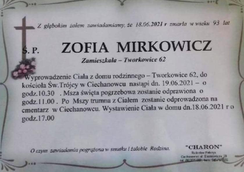 Zofia Mirkowicz