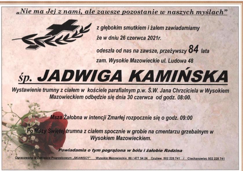 Jadwiga Kamińska