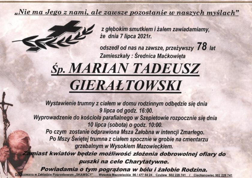 Marian Tadeusz Gierałtowski