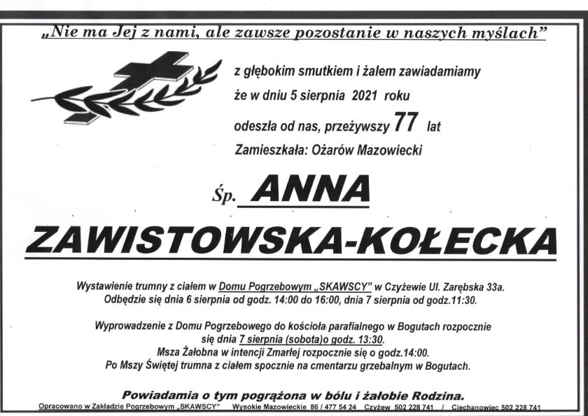 Anna Zawistowska-Kołecka