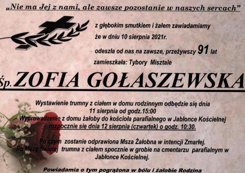 Zofia Gołaszewska