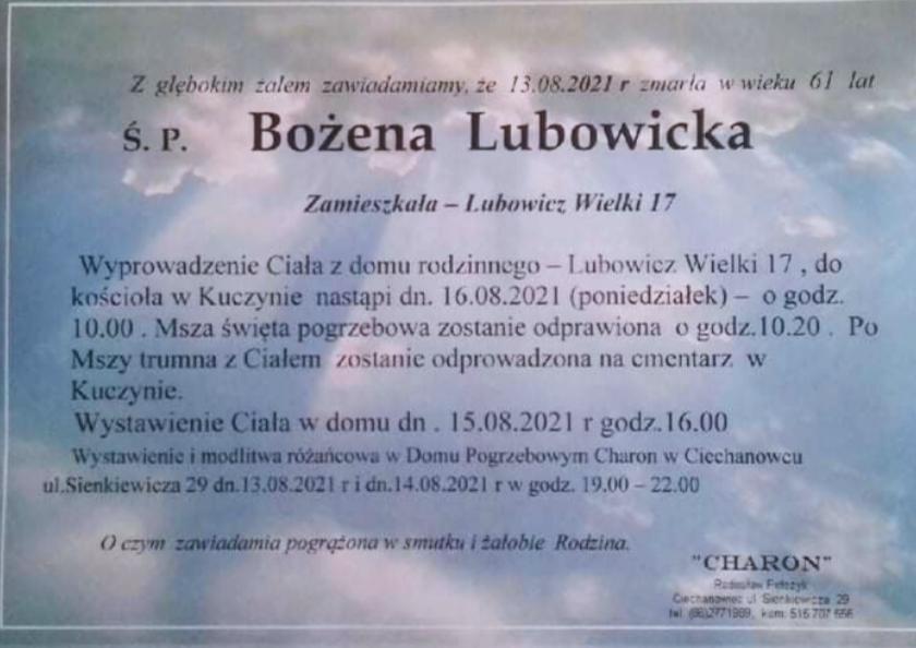 Bożena Lubowicka