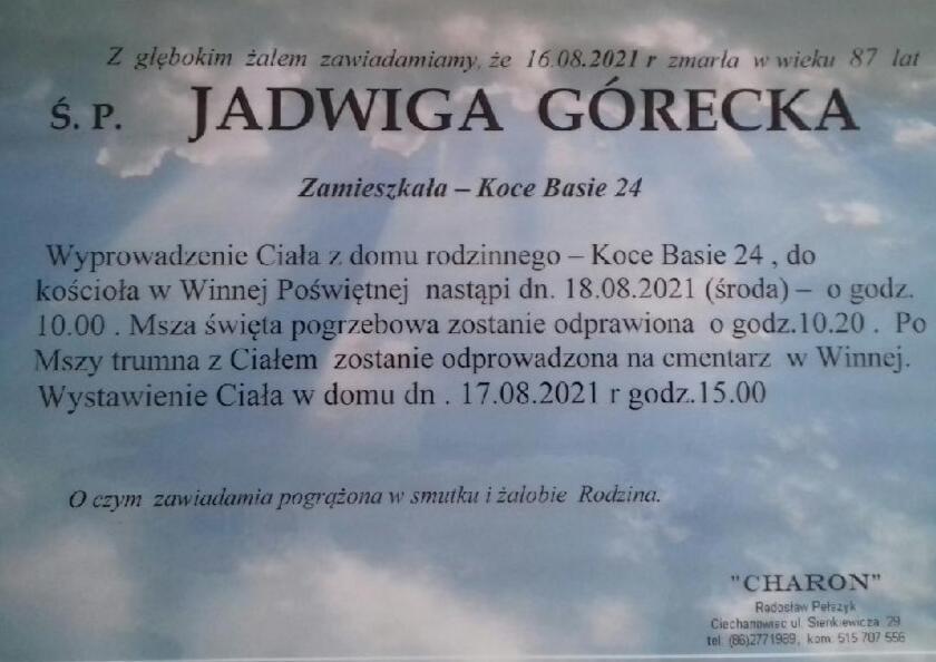 Jadwiga Górecka
