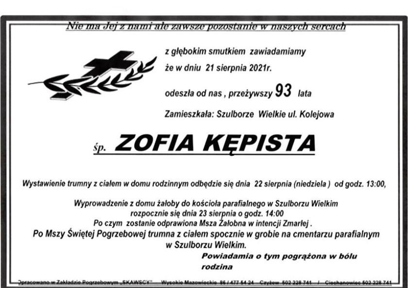 Zofia Kępista