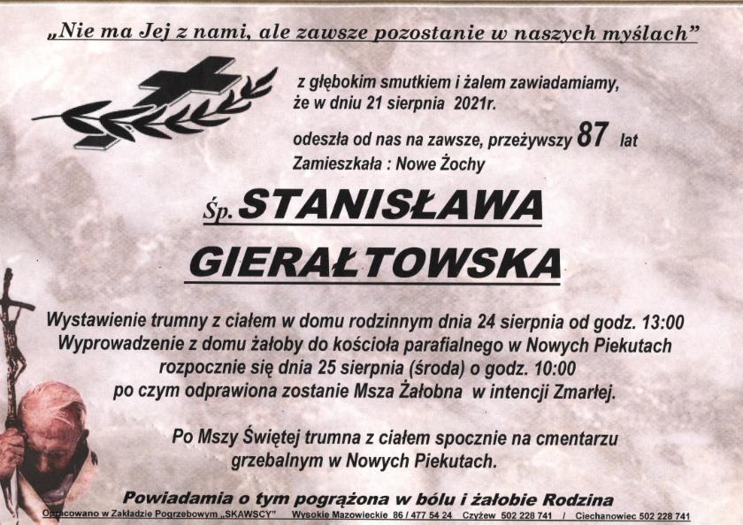Stanisława Gierałtowska