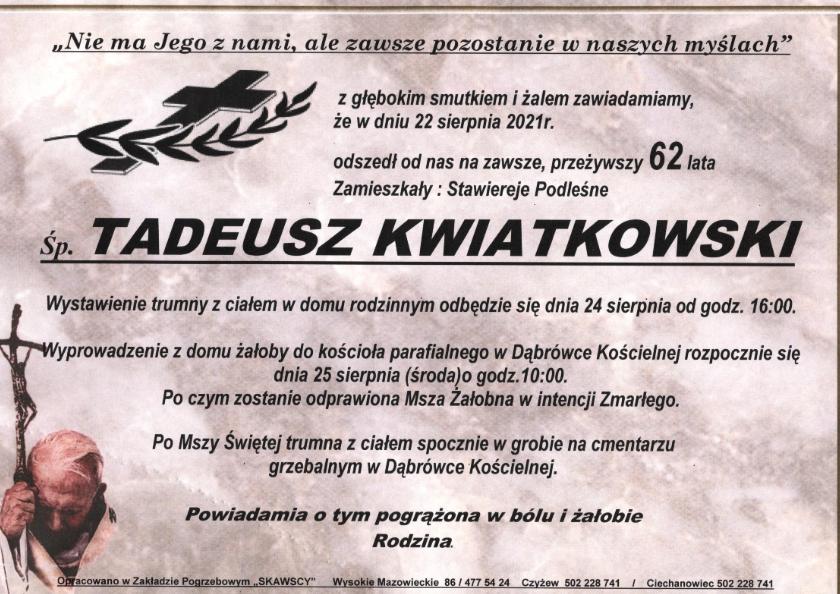Tadeusz Kwiatkowski