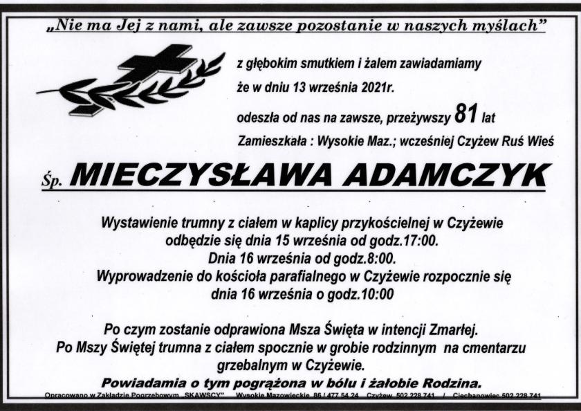 Mieczysława Adamczyk