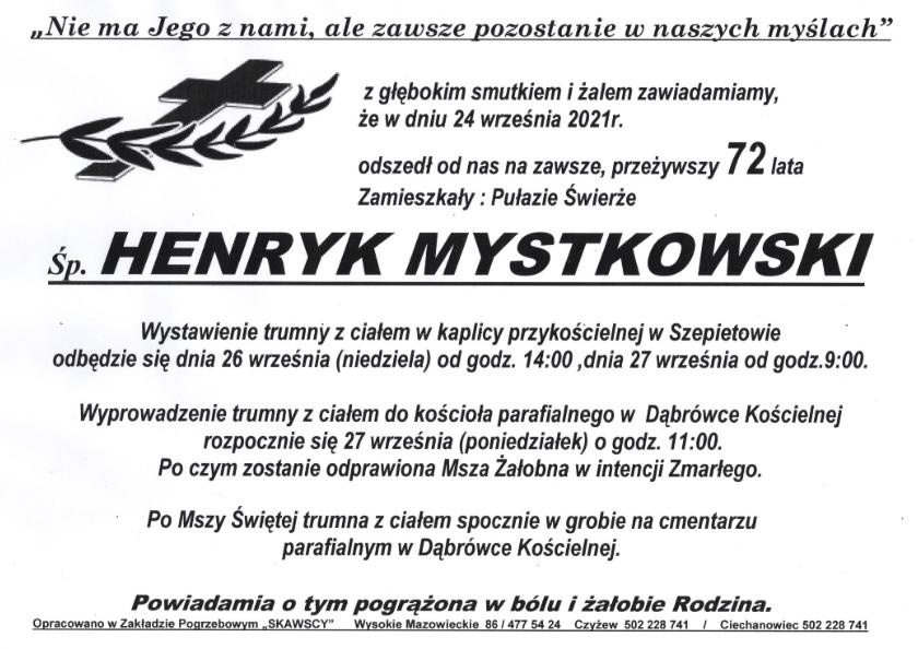 Henryk Mystkowski