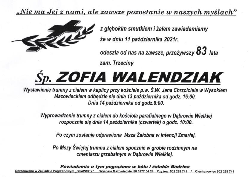 Zofia Walendziak