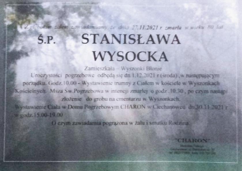 Stanisława Wysocka