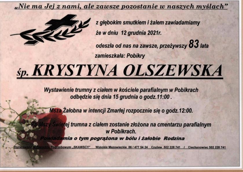 Krystyna Olszewska 