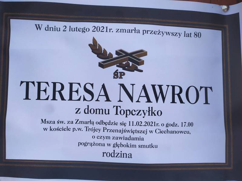Teresa Nawrot z domu Topczyłko