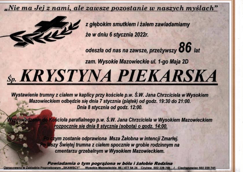 Krystyna Piekarska