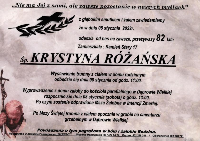 Krystyna Różańska