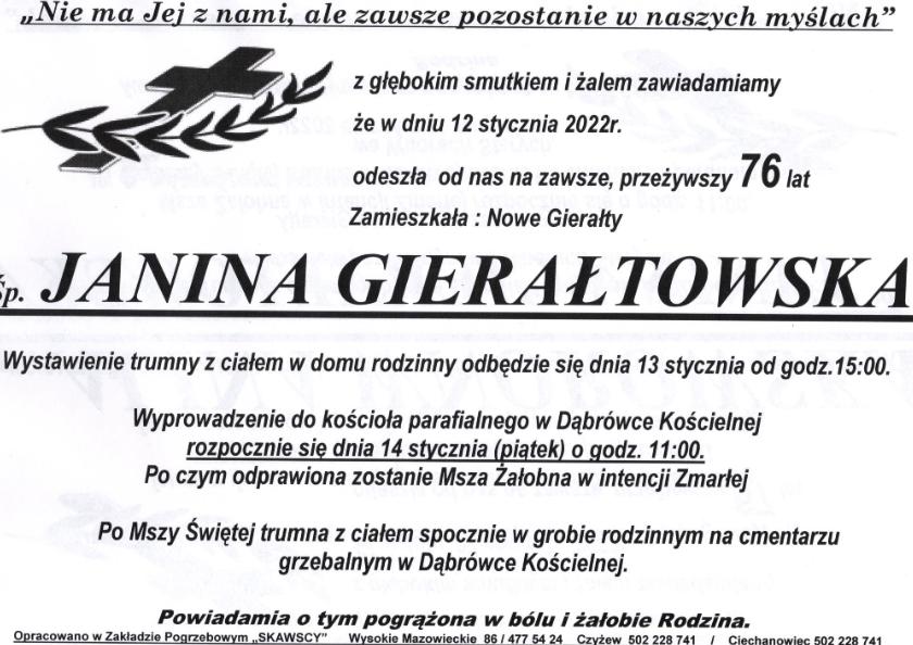 Janina Gierałtowska