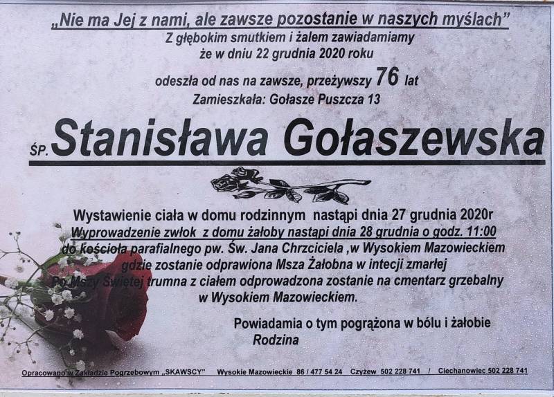 Stanisława Gołaszewska