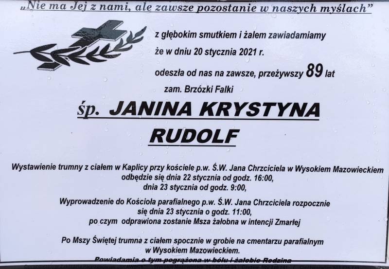 Janina Krystyna Rudolf
