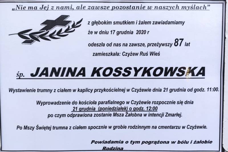 Janina Kossykowska