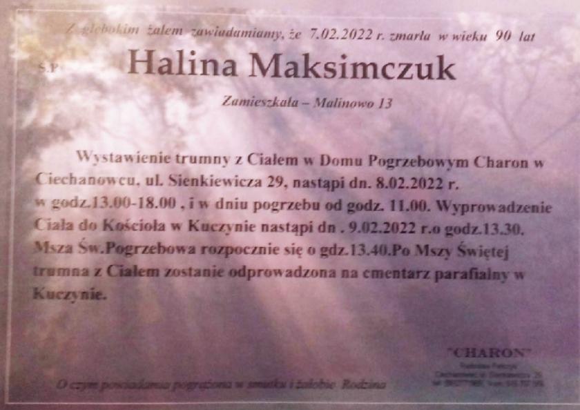 Halina Maksimczuk