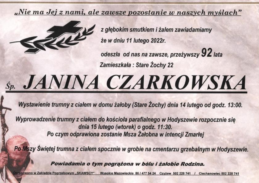 Janina Czarkowska