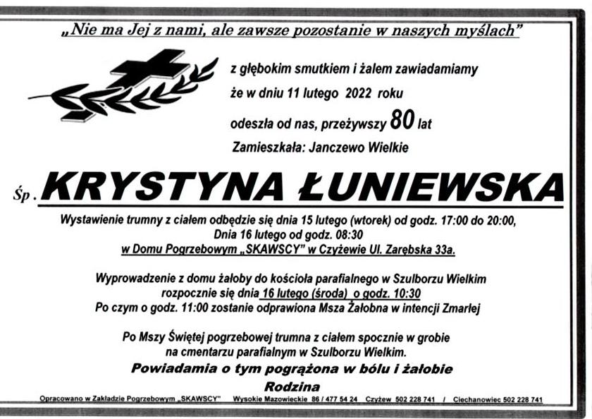 Krystyna Łuniewska