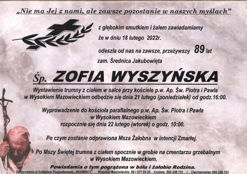 Zofia Wyszyńska