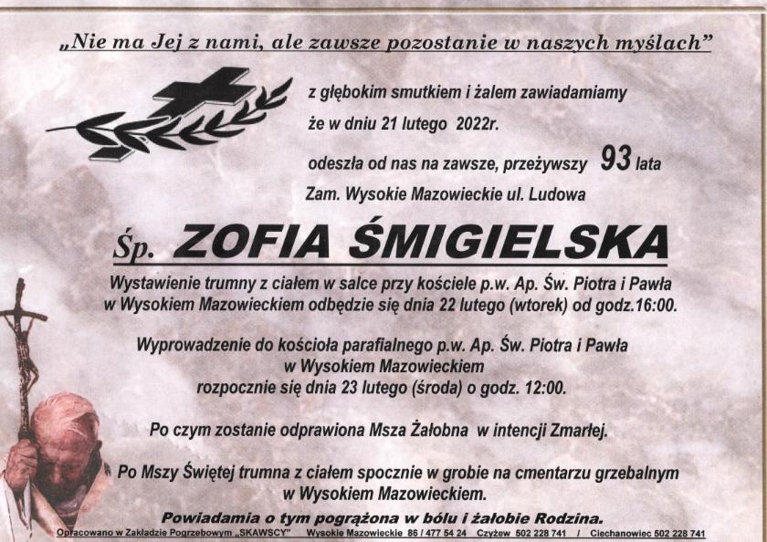 Zofia Śmigielska