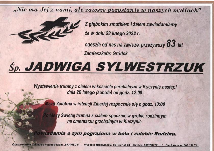 Jadwiga Sylwestrzuk