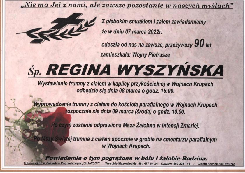 Regina Wyszyńska 