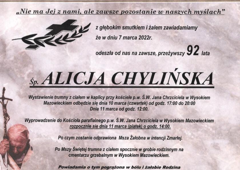 Alicja Chylińska