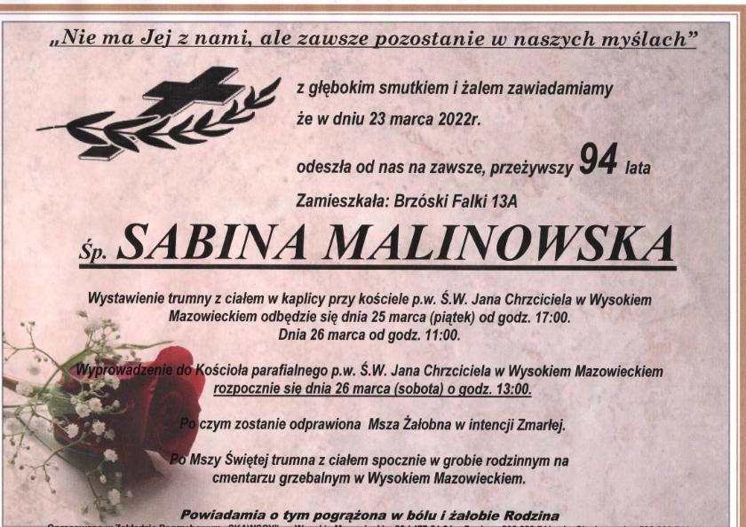 Sabina  Malinowska