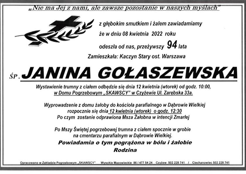 Janina Gołaszewska
