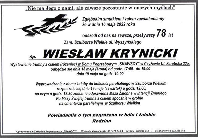 Wiesław Krynicki