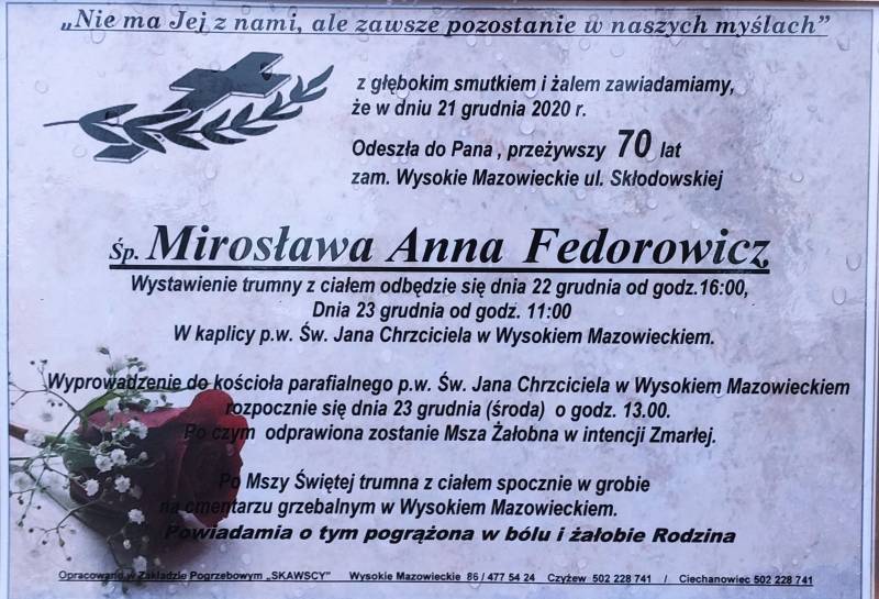 Mirosława Anna Fedorowicz