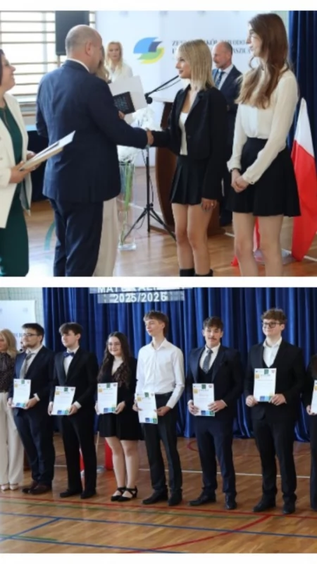 Po pięciu latach nauki pożegnali szkołę. Maturzyści „Staszica” odebrali świadectwa [FOTO]