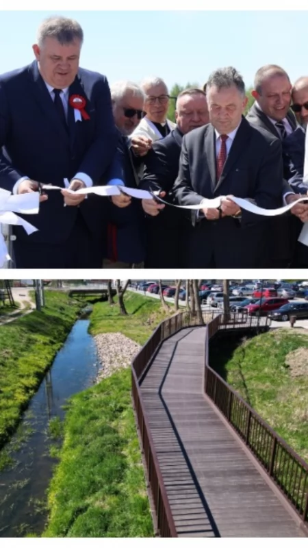 Wysokie Mazowieckie: Nowa kładka nad rzeką Brok oficjalnie otwarta [FOTO + VIDEO]