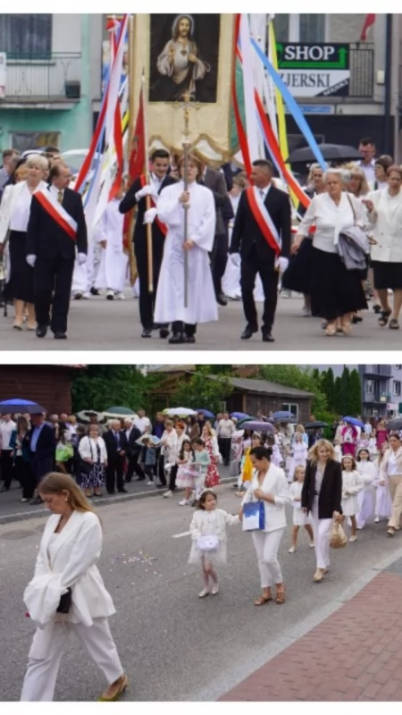 Ulicami Wysokiego Mazowieckiego przeszła procesja Bożego Ciała [FOTO + VIDEO]