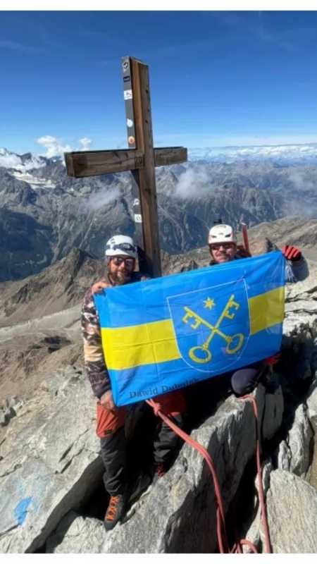 Dawid Dubniak zdobył Lagginhorn. Flaga Ciechanowca na wysokości 4010 metrów! [FOTO]