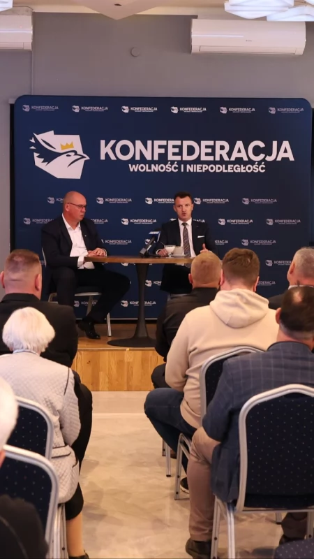 Poseł Ryszard Wilk w Wysokiem Mazowieckiem. Dyskusja o podatkach, rolnictwie i „niepopularnych decyzjach” [FOTO + VIDEO]