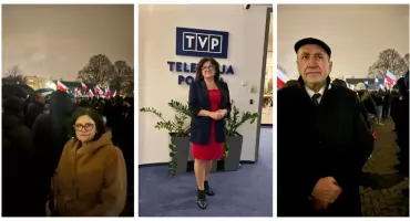 Senator Anna Bogucka i poseł Jacek Bogucki aktywnie bronią gmachu TVP