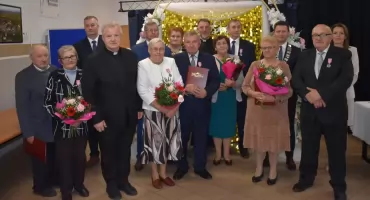 Złote Gody w gminie Klukowo. Medalami odznaczono małżeństwa z 50-letnim stażem [foto]
