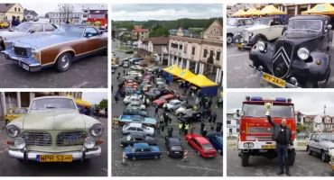 Motoryzacyjna podróż w czasie – rajd zabytkowych aut wystartował z Czyżewa [FOTO + VIDEO]