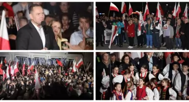 Karol Nawrocki zakończył kampanię w Wysokiem Mazowieckiem. Setki osób na spotkaniu [FOTO + RETRANSMISJA]