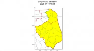 Burze i ulewne deszcze w województwie podlaskim. IMGW ostrzega