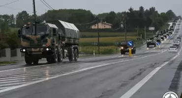Wojskowe kolumny na drogach – trwa powrót po manewrach