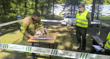 Strażacy z Wysokiego Mazowieckiego na podium XIX Zawodów Drwali [foto]