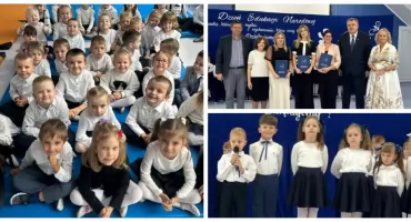 Mali artyści z PM1 w Wysokiem Mazowieckiem podziękowali swoim nauczycielom [foto]