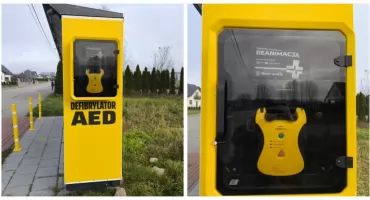 Defibrylator AED dostępny całą dobę przy paczkomacie w Wysokiem Mazowieckiem [FOTO]