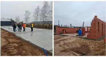 Trwa budowa nowego punktu selektywnej zbiórki odpadów w Ciechanowcu [foto]